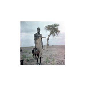 Nikolay Drachinsky. Young Dinka with Shot Ducks. Area of the City Al Manaqil, Upper Nile Province. Sudan, 1957. © Nikolay Drachinsky archive, courtesy of Alla Vakhromeeva, Archive Paper 14"x14", $500