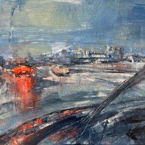 Wet Commute on 59, Olga Porter,  18”x 24” oil 
$1100