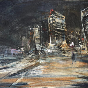 Market Square, Olga Porter,  24”x 36” oil $3000