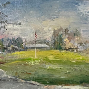 Memorial Golf Course , Olga Porter, 12” x 16 oil 
$550