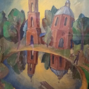 Pond and Church