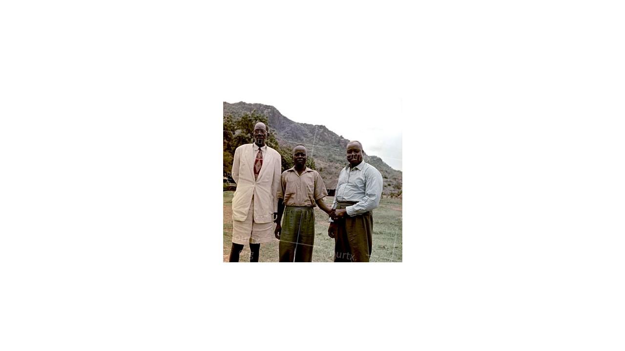 Nikolay Drachinsky. New Generation of Sudan People. [Local people – managers of the State] City Al Manaqil, Upper Nile Province. Sudan, 1957. © Nikolay Drachinsky archive, courtesy of Alla Vakhromeeva, Archive Paper 8"x8", $400