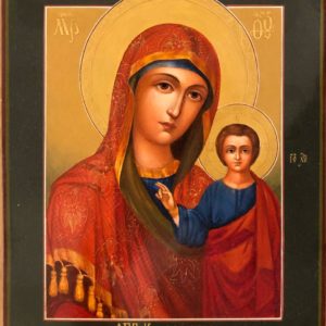 Mother of God, Ludmila Babayeva, 8"x6.5", Icon, $500