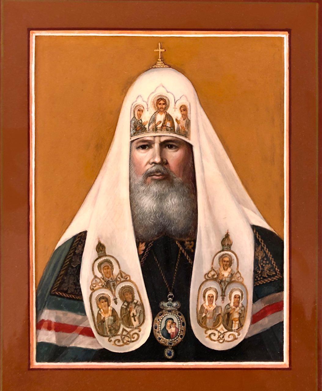 Patriarch Alexy II, Ludmila Babayeva, 8"x6.5", Icon, $500