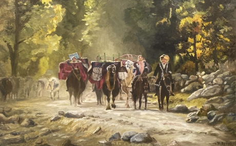 Nomad Trail, oil on canvas, 24xx36_, $850