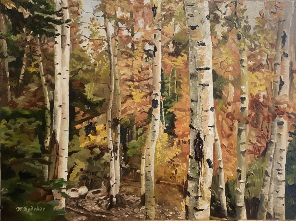 The Birch, oil on canvas 18x24_, $480